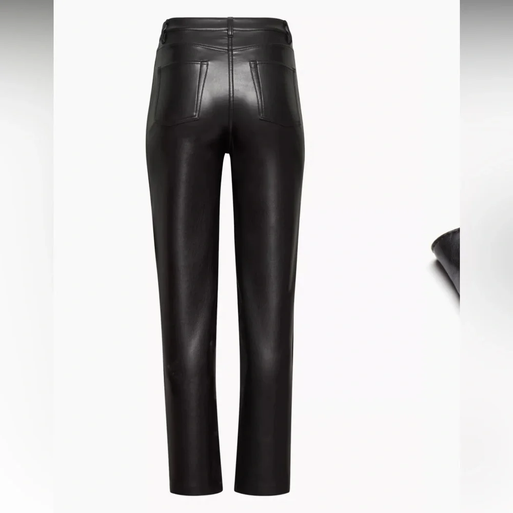 Wilfred High Waisted Black Melina Leather Pant Women’s Size 10 - Picture 2 of 5